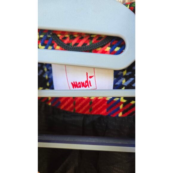 Mondi Red Tweed Vintage 1980s Jacket Wool Size 36 USED Excellent Condition - Picture 6 of 9